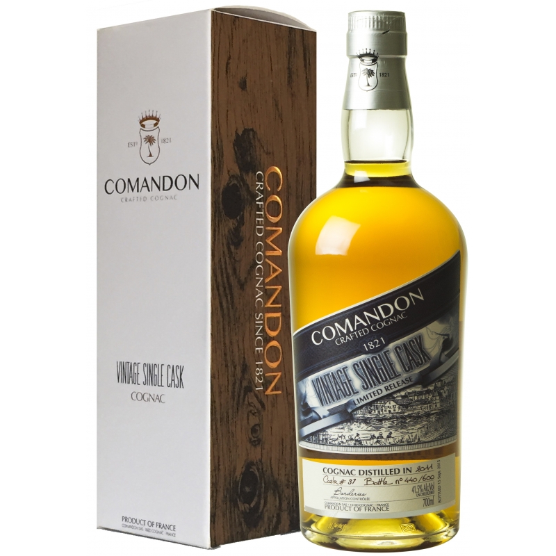 2011 Borderies Single Cask Cognac Comandon édition limitée