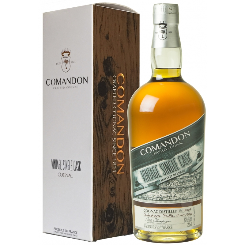 2007 Petite Champagne Single Cask limited edition Comandon Cognac