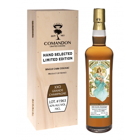 XXO Grande Champagne Lot 1963 Cognac Comandon édition limitée