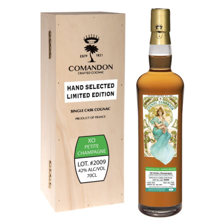 XO Petite Champagne batch 2009 limited edition Comandon Cognac