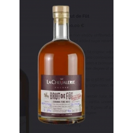 Brut de fût 1994 Fins Bois Cognac Domaine de la Chevalerie édition limitée